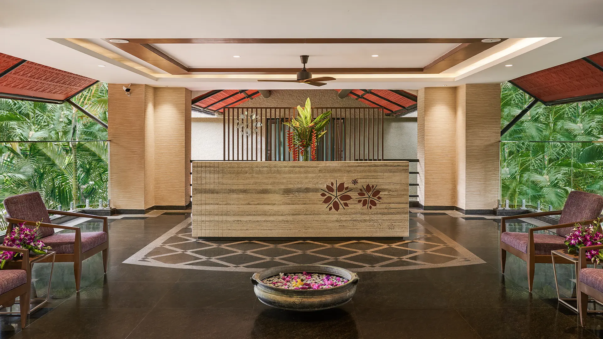 Reception Area in Angsana Resort Bangalore